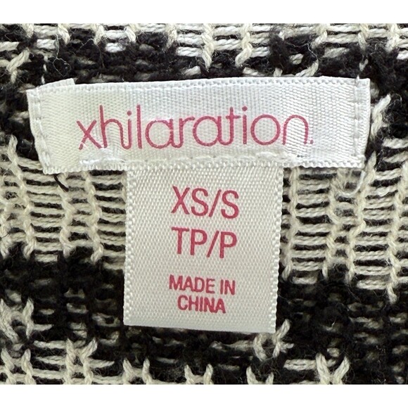 Women's Boho Tribal Aztec Knit Cardigan Sweater Open Front Draped Waterfall XS/S - Picture 5 of 8